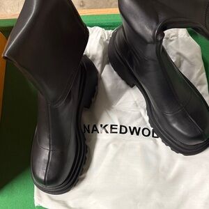 Naked Wolfe Sleek Black Boots